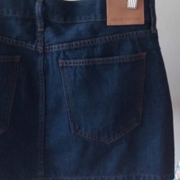 ARITZIA-DENIM FORUM The '90s Ricci Denim Skirt Size 31 - Picture 3 of 5